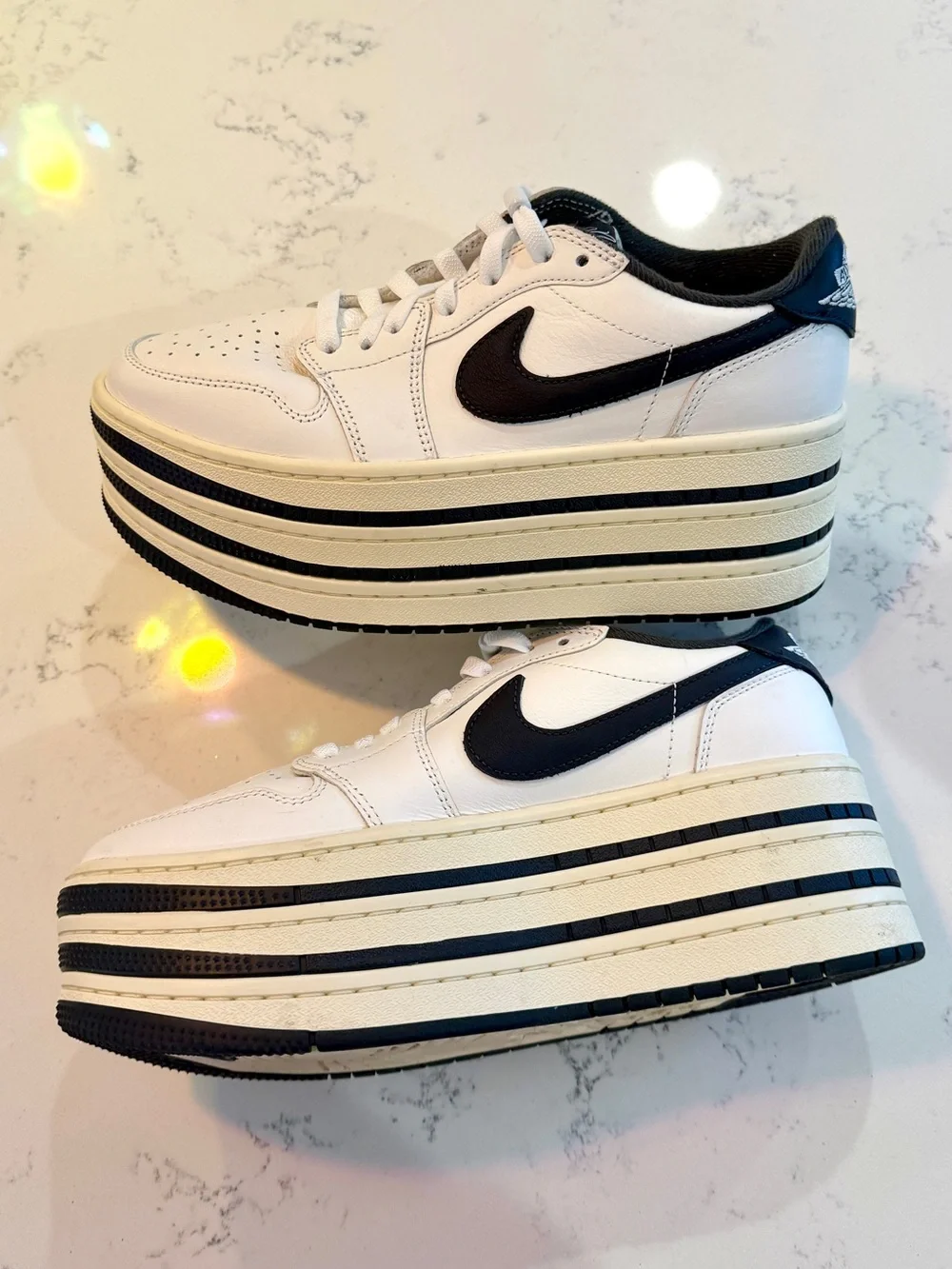 nike women’s air jordan 1 triple stack platform sneakers 9